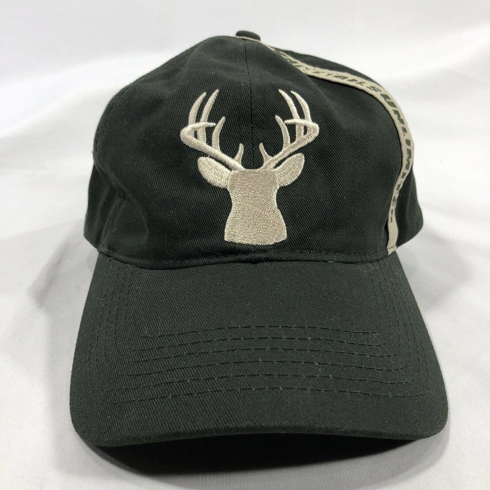Whitetails Unlimited Hat Deer Hunting Strapback Green Cap Adjustable One Size